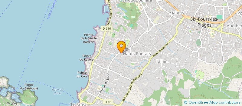 localisation de l'entreprise MADAME CHANTAL DELCROIX à SIX-FOURS-LES-PLAGES