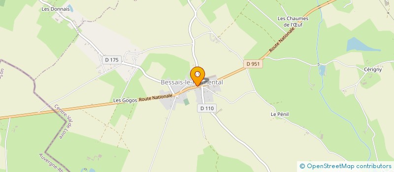 localisation de l'entreprise MADAME CHANTAL DELEPOULLE  BESSAIS-LE-FROMENTAL