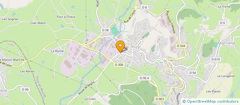 localisation de l'entreprise MADAME CHANTAL DELETRE  THIZY-LES-BOURGS