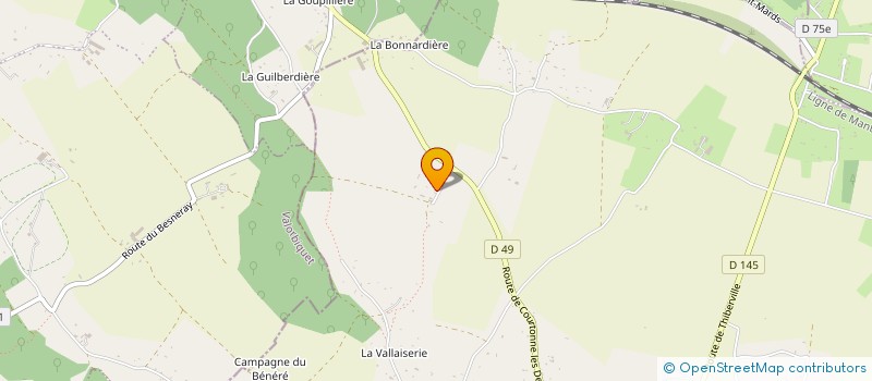 localisation de l'entreprise MADAME CHANTAL DELYE  ST GERMAIN LA CAMPAGNE