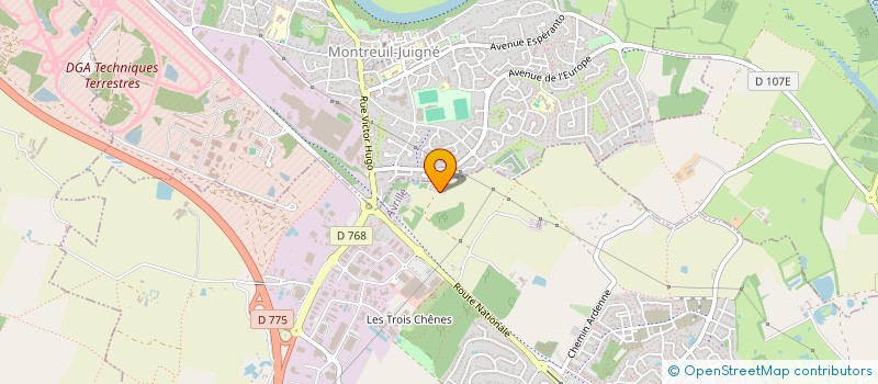 localisation de l'entreprise MADAME CHANTAL DEMAURE  AVRILLE