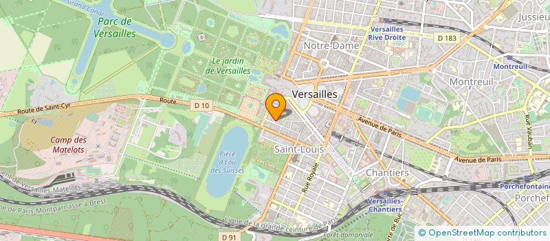 localisation de l'entreprise MADAME CHANTAL DEPOUILLY à VERSAILLES