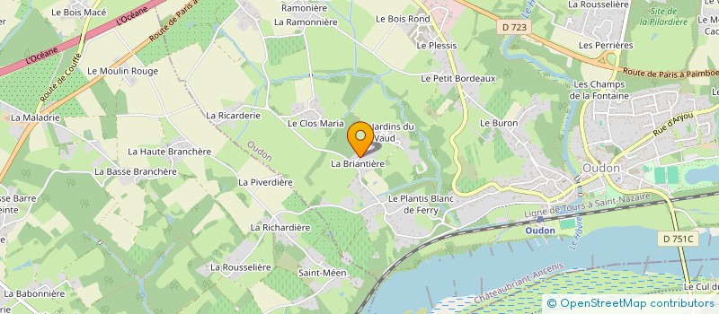 localisation de l'entreprise MADAME CHANTAL DESAIVRE  OUDON