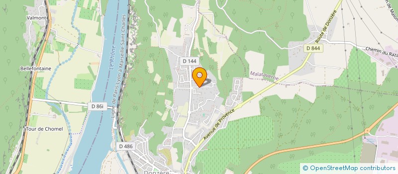 localisation de l'entreprise MADAME CHANTAL DESBOIS  DONZERE