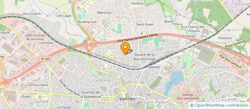 localisation de l'entreprise MADAME CHANTAL DESCHAMPS à VANNES