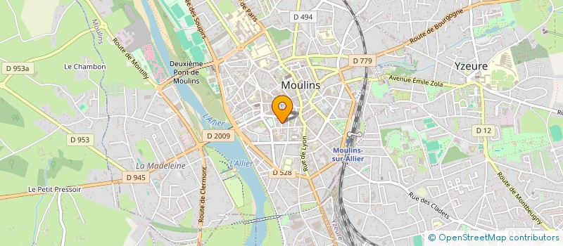 localisation de l'entreprise MADAME CHANTAL DESMEE  MOULINS