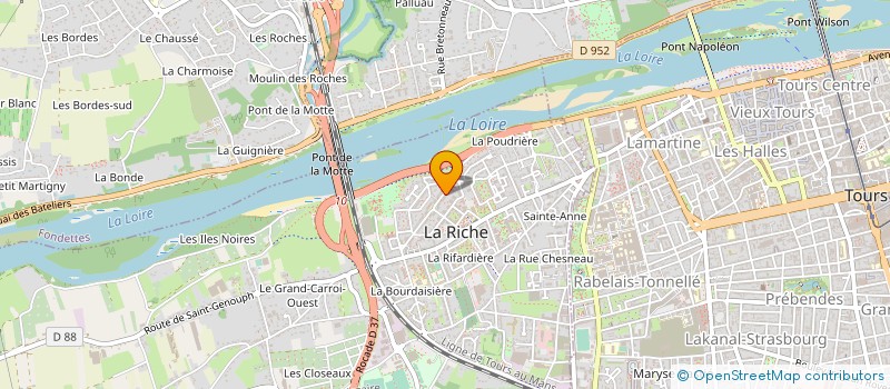 localisation de l'entreprise MADAME CHANTAL DESSAY  LA RICHE
