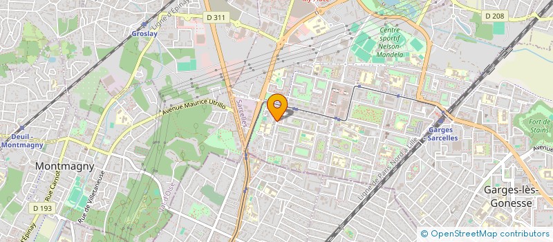 localisation de l'entreprise MADAME CHANTAL DEVILLE à SARCELLES