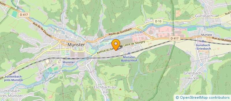 localisation de l'entreprise MADAME CHANTAL DIETRICH  MUNSTER