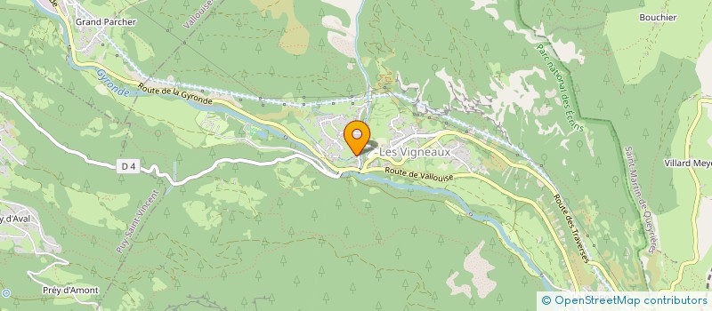 localisation de l'entreprise MADAME CHANTAL DISDIER  LES VIGNEAUX
