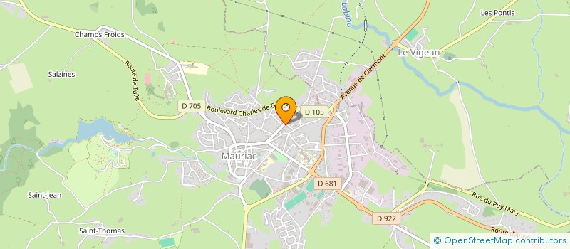 localisation de l'entreprise MADAME CHANTAL DONADIEU à MAURIAC