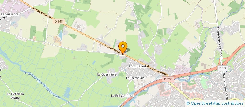 localisation de l'entreprise MADAME CHANTAL DORANGE à SALLERTAINE