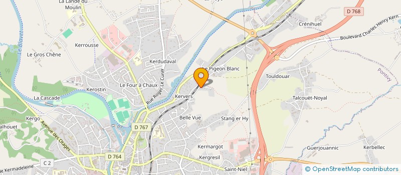 localisation de l'entreprise MADAME CHANTAL DREAN  PONTIVY