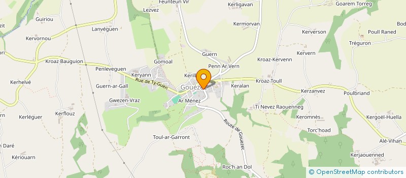 localisation de l'entreprise MADAME CHANTAL DREAU  GOUEZEC