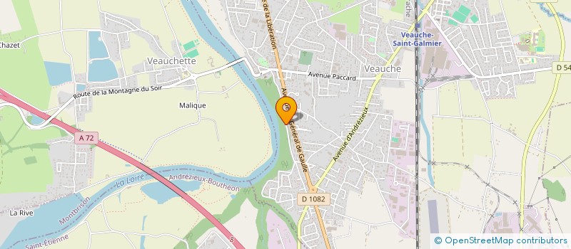 localisation de l'entreprise MADAME CHANTAL DU BESSEY DE CONTENSON  VEAUCHE