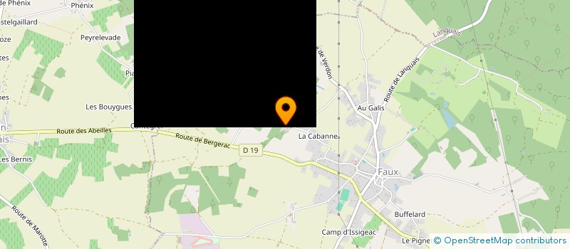 localisation de l'entreprise MADAME CHANTAL DUBOURREAU à FAUX