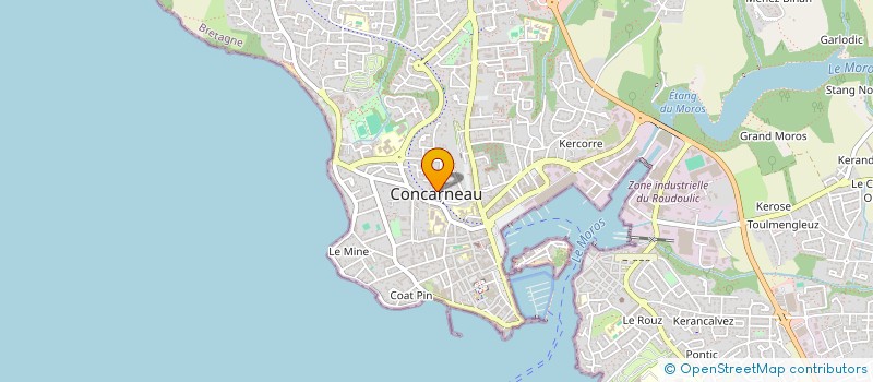 localisation de l'entreprise MADAME CHANTAL DUHAUT  CONCARNEAU