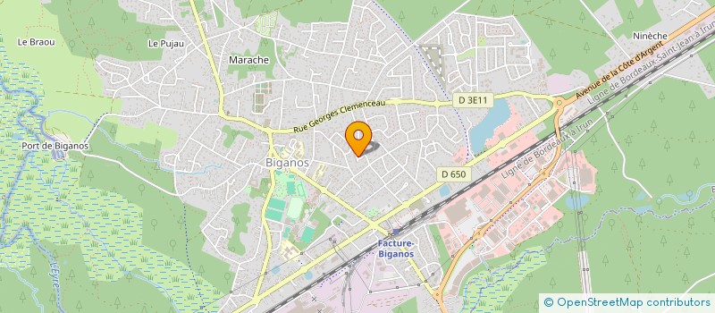 localisation de l'entreprise MADAME CHANTAL DUPIN  BIGANOS