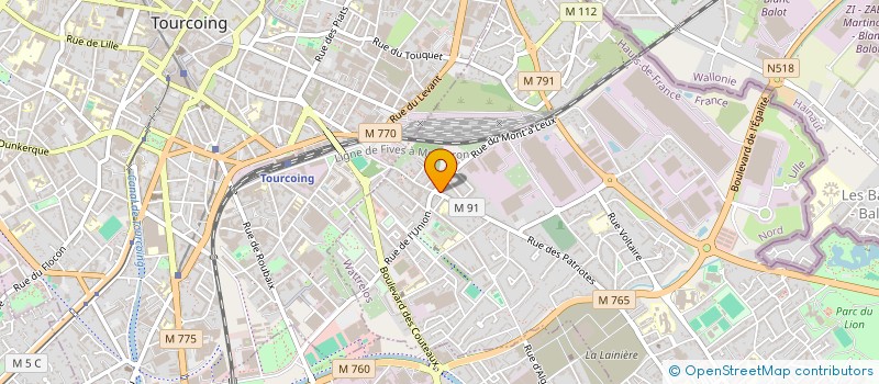 localisation de l'entreprise MADAME CHANTAL DUPONCHEL  WATTRELOS