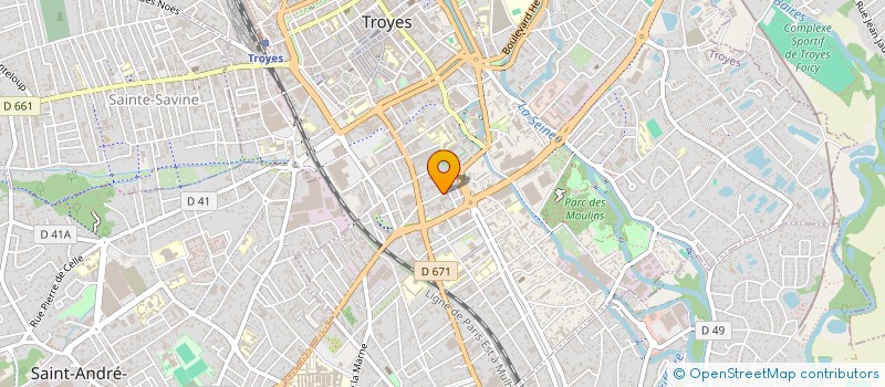 localisation de l'entreprise MADAME CHANTAL DUPREZ  TROYES