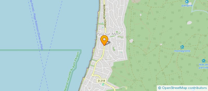 localisation de l'entreprise MADAME CHANTAL DUPREZ à LA TESTE-DE-BUCH