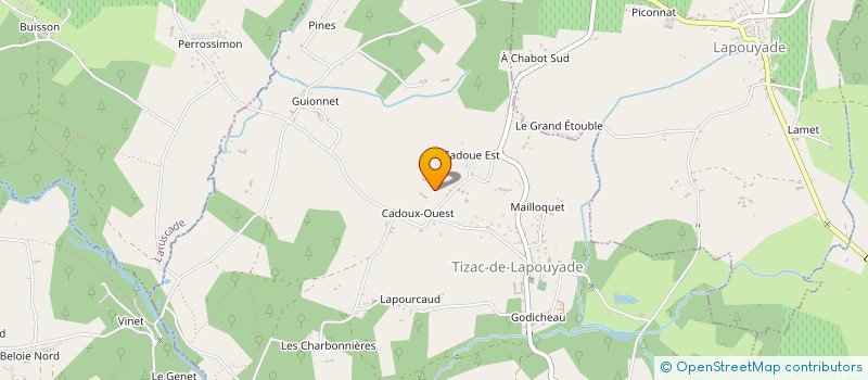 localisation de l'entreprise MADAME CHANTAL DUPUY à TIZAC-DE-LAPOUYADE