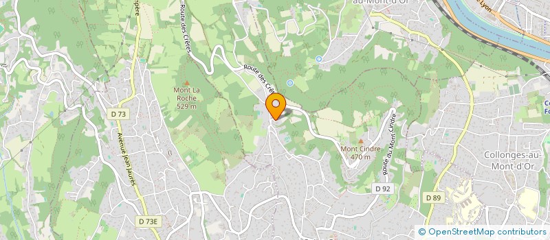 localisation de l'entreprise MADAME CHANTAL DURHONE  SAINT-CYR-AU-MONT-D'OR