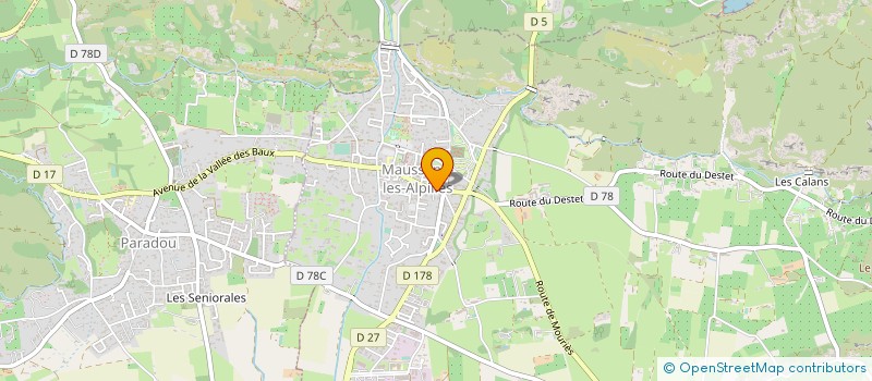 localisation de l'entreprise MADAME CHANTAL DUSAER à MAUSSANE-LES-ALPILLES