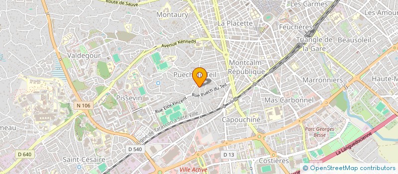 localisation de l'entreprise MADAME CHANTAL EVESQUE  NIMES