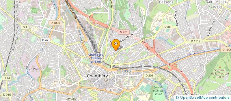 localisation de l'entreprise MADAME CHANTAL FALCOZ  CHAMBERY