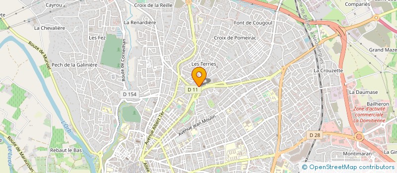 localisation de l'entreprise MADAME CHANTAL FANJEAUD à BEZIERS