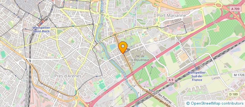 localisation de l'entreprise MADAME CHANTAL FAU à MONTPELLIER