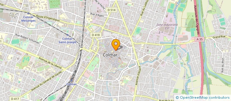 localisation de l'entreprise MADAME CHANTAL FENDER  COLMAR