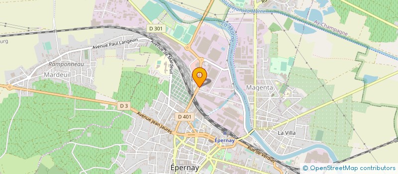 localisation de l'entreprise MADAME CHANTAL FER  EPERNAY