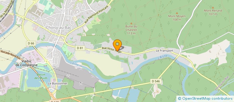 localisation de l'entreprise MADAME CHANTAL FICHET  CHOISY-AU-BAC