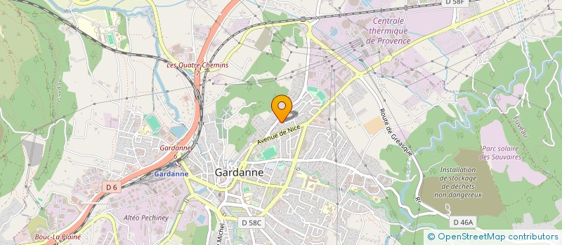 localisation de l'entreprise MADAME CHANTAL FLIPPE  GARDANNE