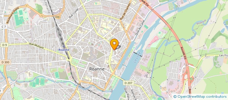 localisation de l'entreprise MADAME CHANTAL FOUCHERAND  ROANNE