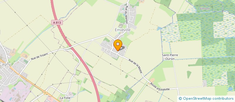 localisation de l'entreprise MADAME CHANTAL FOUGERE  EMIEVILLE