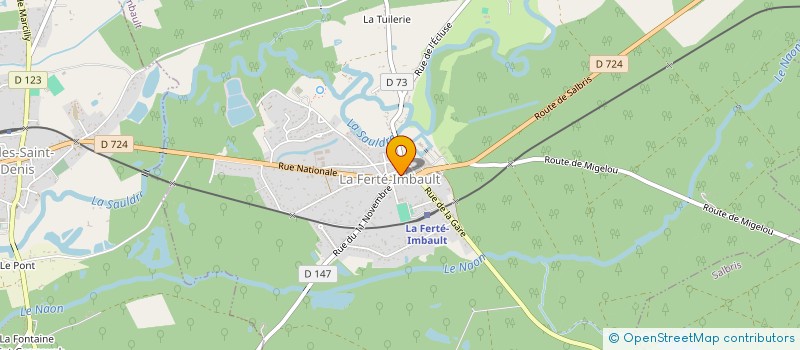 localisation de l'entreprise MADAME CHANTAL FOUGERON à LA FERTE-IMBAULT