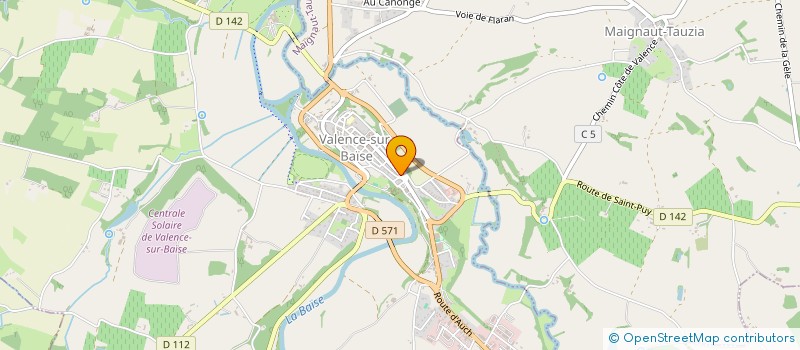 localisation de l'entreprise MADAME CHANTAL FOUILLADE  VALENCE-SUR-BAISE