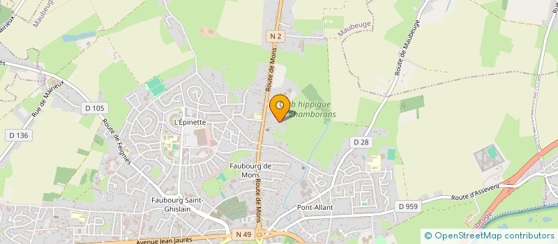 localisation de l'entreprise MADAME CHANTAL FOUQUET  MAUBEUGE