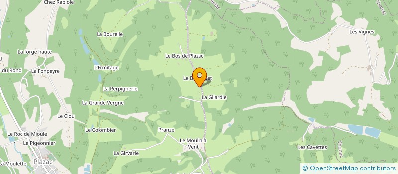 localisation de l'entreprise MADAME CHANTAL FOURNET  PLAZAC