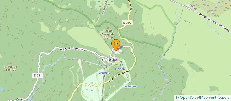 localisation de l'entreprise MADAME CHANTAL FOURNIE  PRADES-D'AUBRAC