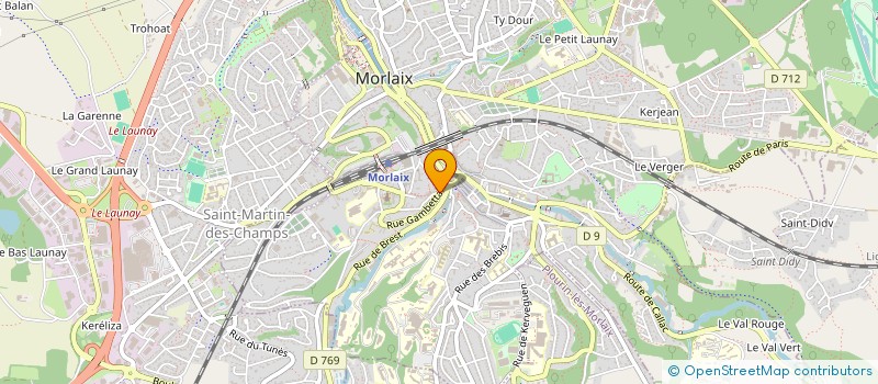 localisation de l'entreprise MADAME CHANTAL FOUSTOUL à MORLAIX