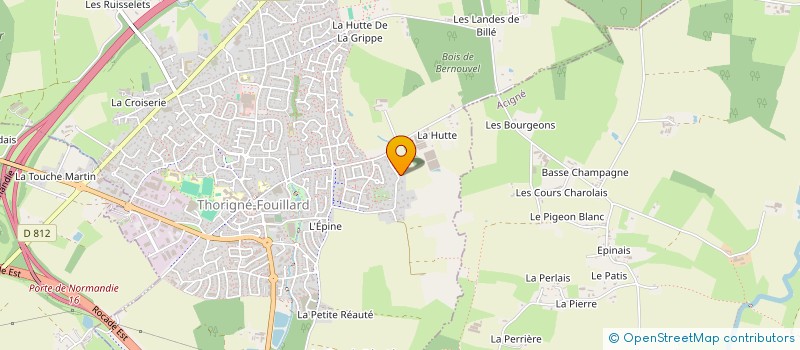 localisation de l'entreprise MADAME CHANTAL FRANCINE MAR QUEFFEULOU  THORIGNE-FOUILLARD
