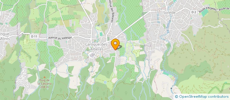 localisation de l'entreprise MADAME CHANTAL FRANCOIS  LAROQUE-DES-ALBERES