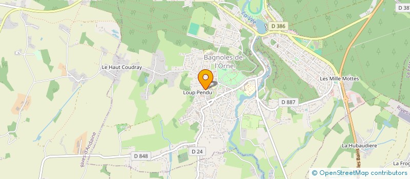 localisation de l'entreprise MADAME CHANTAL FRAZIER à BAGNOLES-DE-L'ORNE-NORMANDIE