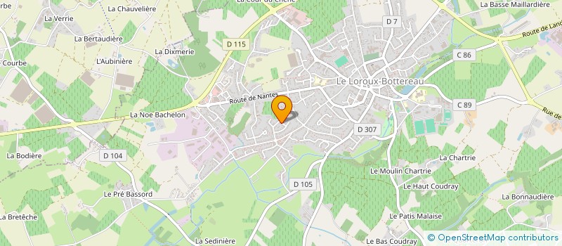 localisation de l'entreprise MADAME CHANTAL GABILLARD  LE LOROUX-BOTTEREAU