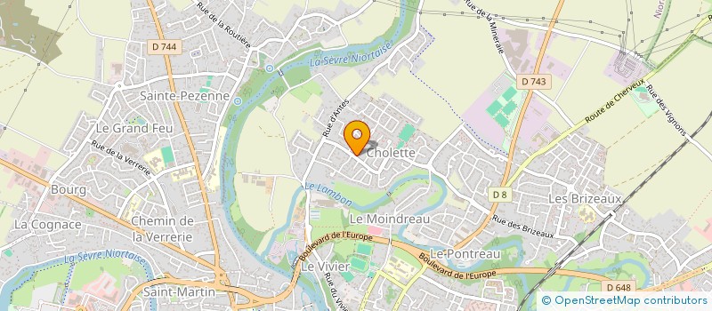 localisation de l'entreprise MADAME CHANTAL GADREAU à NIORT