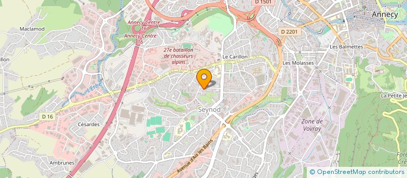 localisation de l'entreprise MADAME CHANTAL GAILLARD à ANNECY